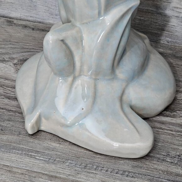GONDER USA Trumpet Vintage Mid Century Gray Art Deco Style Vase - Picture 5 of 8